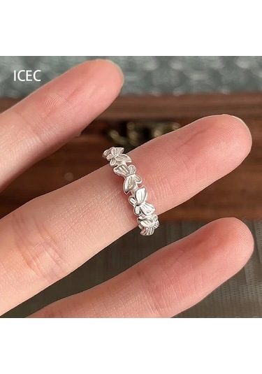 Kadınlar İçin Özel Olarak Tasarlanmış Benzersiz Düz Bantlı Yüzük No.26 Çok Renkli