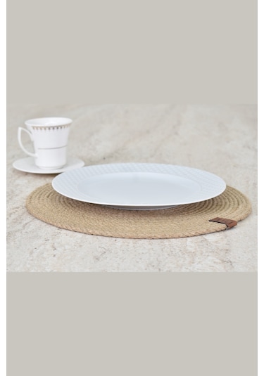 Vilinze Hasır Jüt İp Supla / Amerikan Servis - 32 Cm 2 Adet