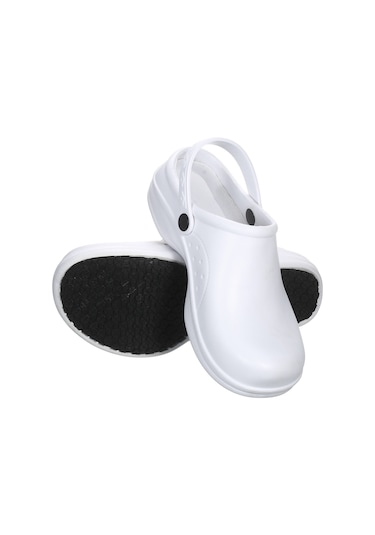 Wezone Eva Malzeme Ev & İş Botu: Su Geçirmez, Hafif, Kaymaz Önleyici Unisex Sandalet - Beyaz 37 Numara Ok323