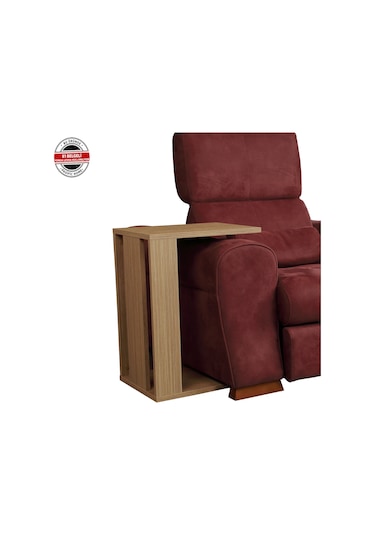 Single C Yan Servis Sehpa Bambu / Tekerlekli Laptop Sehpası