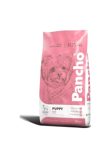 Pancho Kuzu Etli Yavru Köpek Maması 15 KG