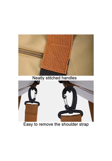 Sones Set Trolley Kısa Seyahat Çantası Islak Ve Kuru Ayırma Büyük Kapasiteli Depolama Paketi Bej