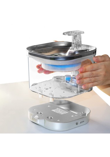 Ecronicword Kablosuz Akıllı Kedi Ve Köpek Evcil Hayvan Su Çeşmesi