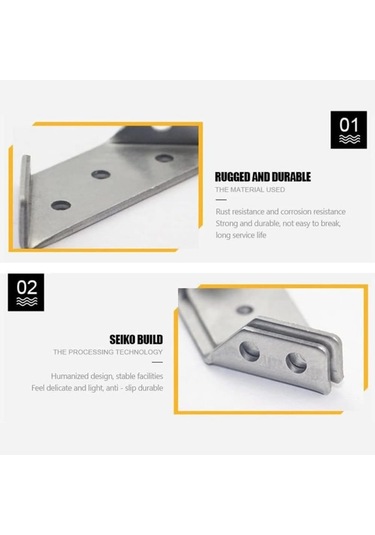 Üniversal Mobilya Köşe Konnektörü - Açılı Montaj Konnektörü Mobilya Üçgen Destek Çerçevesi 10 Adet 10 Adet Diğer