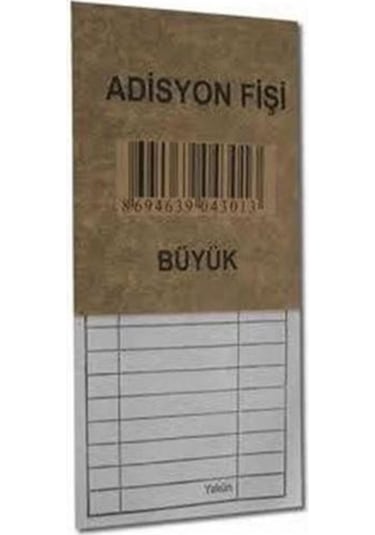 Büyük Boy Adisyon Fişi 12'Li N11.2460