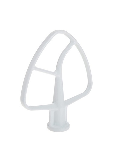 Yasammerkezi K45b Kaplamalı Düz Çırpıcı, Beyaz 4.5qt Kürek, Düz Çırpıcı. Ahşap