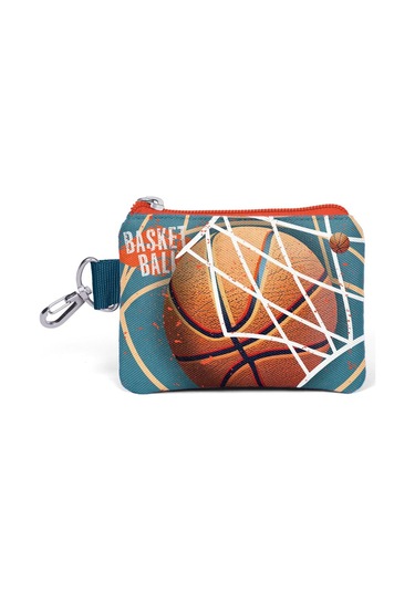Coral High Kids Nefti Turuncu Basketbol Desenli Bozuk Para Çantası 21933 Çok Renkli