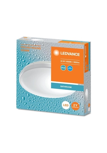 Osram - Ledvance 24w Led Plafonyer 6500k Beyaz Işık Tavan Lambası Banyo Armatür Beyaz