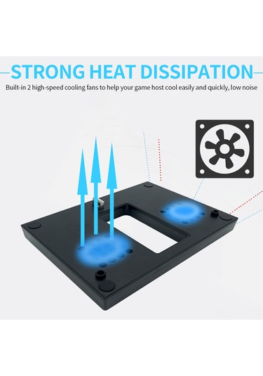 Yifomall Xbox Series X İçin 5300 Rpm Hızlı Çift Fanlı Soğutucu - Usb 5v/2a Çıkışlı Siyah