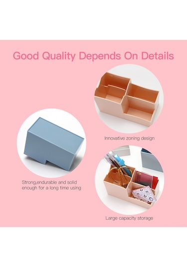 Dianziye Ofis Masa Düzenleyici: Telefon Tutucu Ve Kalemlik - Gri Renkli Çok Amaçlı Masa Gereci Diğer