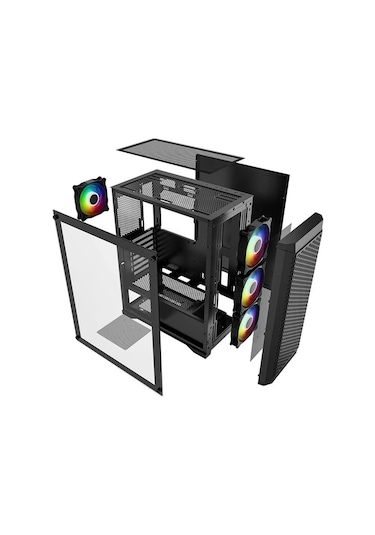 Powerboost PB-PS5847B 600W 80+ Gaming Mid-Tower PC Kasası