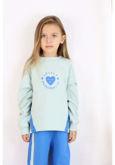 Kız Çocuk İspanyol Paça Basic Takım Yeşil