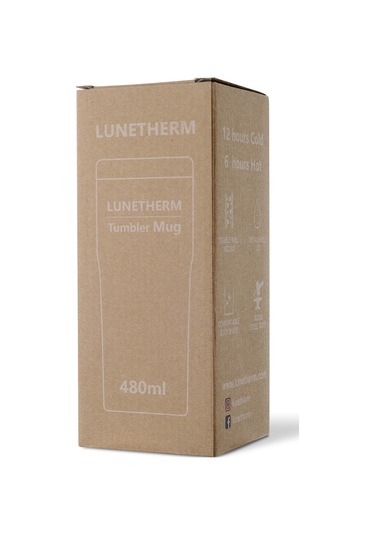 Lunetherm Sızdırmaz Vakumlu Çıft Katmanlı Bardak Termos -Lacivert