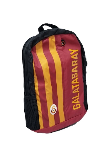 Me 25501 Galatasaray Paraşüt Garni Detaylı Çubuklu Sırt Çantası Sarı - Kırmızı