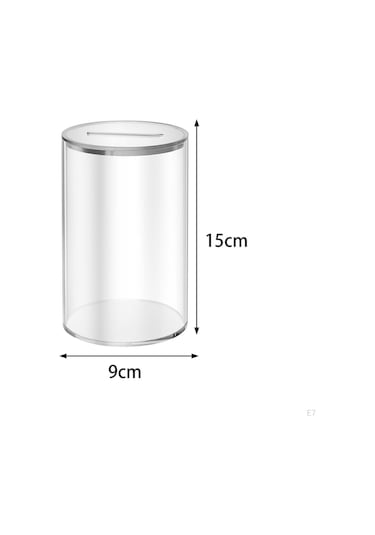 Akrilik Kumbara, Çocuklara Özel Şeffaf Kutu M