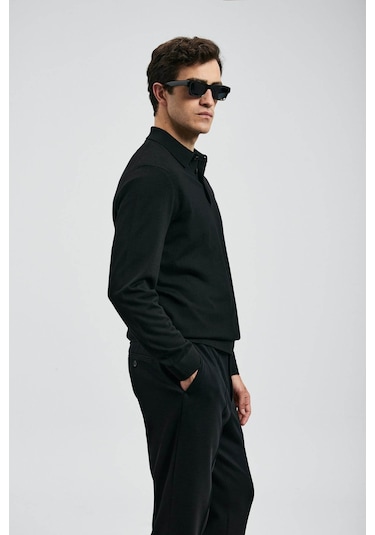 Lufian Donald Siyah Erkek Kazak 112090149 Siyah