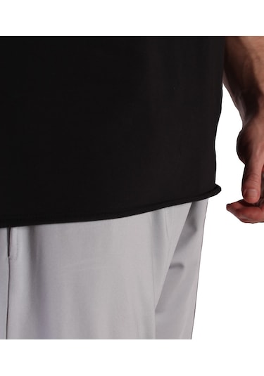 Musclecloth Training Club Kapüşonlu Kolsuz Sweatshirt Siyah Siyah