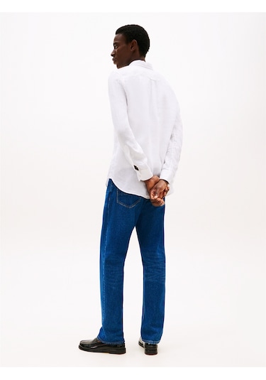 Pıgment Dyed Lı Solıd Rf Shırt Erkek Beyaz Gömlek - Mw0mw34602 Beyaz