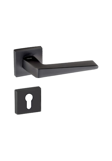 Doğanlar Penta Antrasit Rozetli Kapı Kolu Takım-yale Kol Pk001dgn0132 Renkli