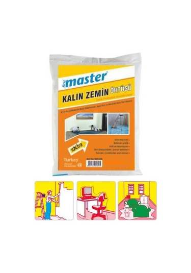 Master Kalın Zemin Örtüsü Boya Örtü 4X5 Mt 20 M2