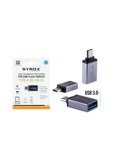 Syrox DT13 Type-C Otg Usb To Type-C Çevirici Dönüştürücü