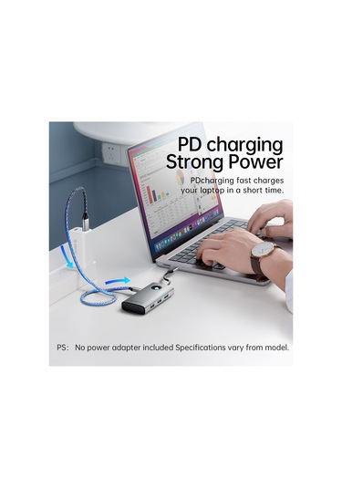 Sones Orıco Pw11-5p Type-c / Usb-c 5'i 1 Arada 5 Gbps Çok İşlevli Yerleştirme İstasyonu Koyu Gri