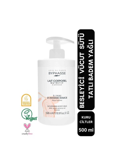 Tatlı Badem Yağlı Besleyici Vücut Sütü Pratik Pompalı Ambalaj 500ml