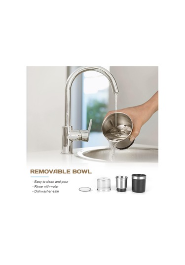 B0cs Elektrikli Tahıl Öğütücü, Paslanmaz Çelik Bıçaklı Baharat