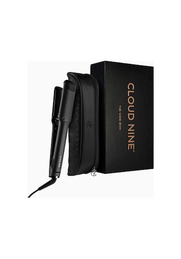Cloud Nine Classic Wide Iron, Geniş Sericite Plakalı Saç Düzleştirici Siyah