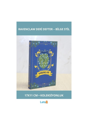 Harry Potter Ravenclaw Deri Defter 17x11 Cm Çok Renkli