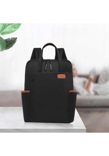 Suntek Kadın Erkek Dizüstü Sırt Çantası Şık Üniversite Siyah