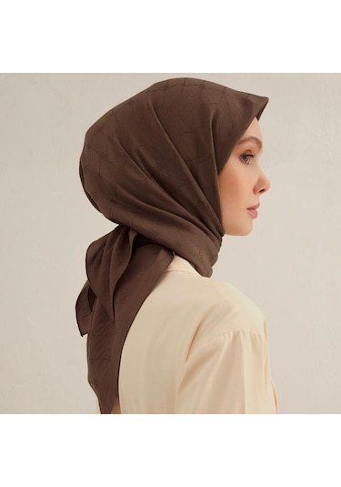 Armine E00oa0444092 74 Armine Lyocell Eşarp 4 Kahverengi