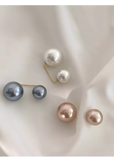 Beautiful Detail Takı Broşları İğne. 3 Renk Seti. 52004380 Açık Bej