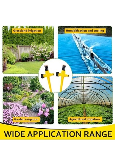 Tongxida Çim Ve Bahçe Otomatik Sprey, Sarı 4+4+4 Ekipmanlı, Emzikli Deri Çemberli Sarı