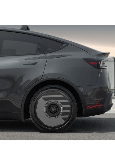 Haloblk Halodısc 2 H-ındustry - Tesla Model Y - 21 İnç Aerodinamik Siyah Jant Kapağı - 4 Adet