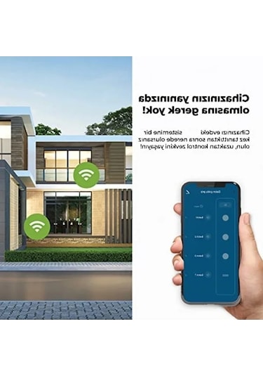 Akıllı 4 Usb Bağlantılı 3'lü Priz, Uzaktan Kontrol Özellikli 0