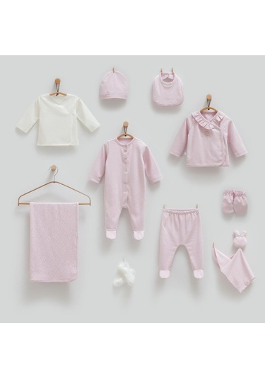 Caramell %100 Pamuk Cute Rabbit 10'lu Hastane Çıkış Seti Crml.zk1474 Lila