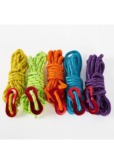 Suntek 4 Adet 6.65ft Gezi Yansıtıcı Naylon Kordon Çadır Yeşil