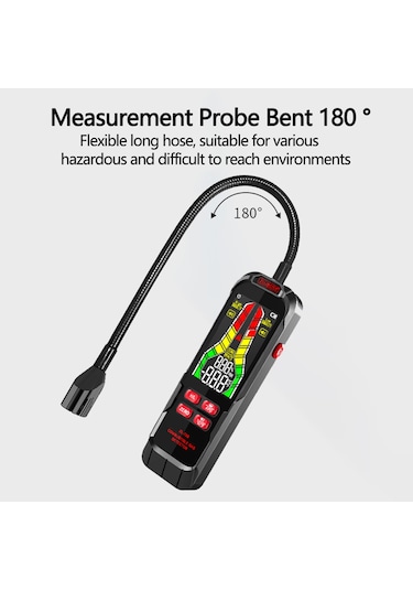 Elde Taşınabilir Yanıcı Gazlar Kaçak Dedektörü Doğal Çok Renkli