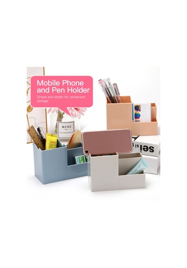 Dianziye Ofis Masa Düzenleyici: Telefon Tutucu Ve Kalemlik - Gri Renkli Çok Amaçlı Masa Gereci Diğer