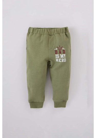 DeFacto Erkek Bebek 2'li Takım Bisiklet Yaka Baskılı Sweatshirt Beli Lastikli Alt D6768A524WNKH461 Haki DeFacto Erkek Bebek 2'li Takım Bisiklet Yaka Baskılı Sweatshirt Beli Lastikli Alt D6768A524WNKH461 Haki