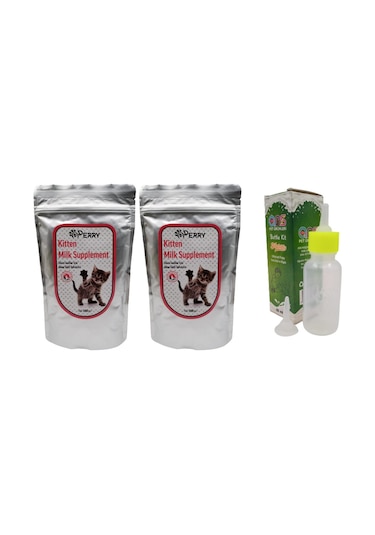 Perry Yavru Kedi Süt Tozu 2 adet + 60 ml Biberon