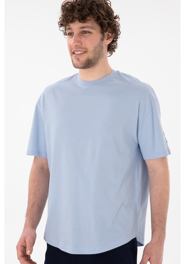 U.S. Polo Assn. Erkek Long Fit Bisiklet Yaka Açık Mavi Basic Tişört 50305988-VR003 U.S. Polo Assn. Erkek Long Fit Bisiklet Yaka Açık Mavi Basic Tişört 50305988-VR003