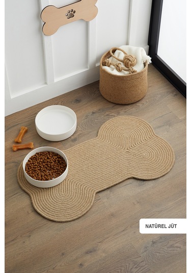 Ocean Home Textile Jüt Halat Çok Amaçlı Dekoratif İç Dış Kapı Önü Kemik Paspas73 x 43 CM