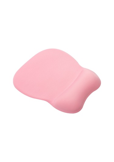 Ergonomik Bilek Desteğine Sahip Pembe Mouse Pad, Hafızalı Mouse Pad