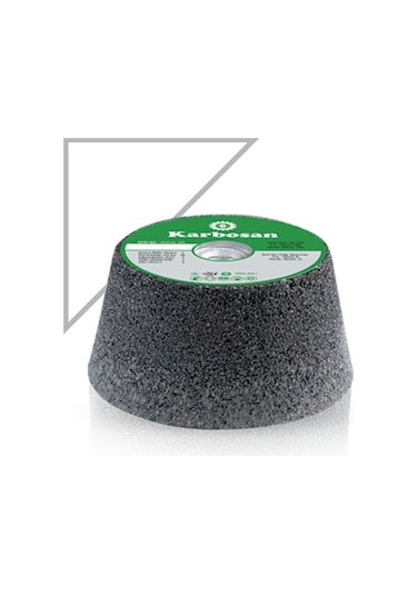 Karbosan Mermer Ve Mozaik Çanak Taşlama Taşı Konik 100x50 mm 16 K