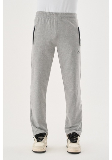 Shooter Sportswear Erkek Antrasit Eşofman Altı Nefes Alabilir Regular Kalıp Lastikli Ayarlanabilir Bel Gri