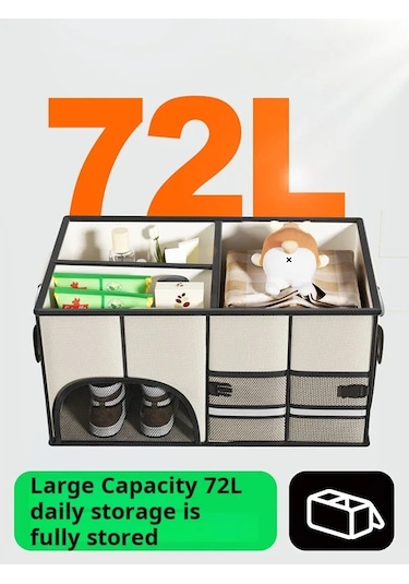 Araba Eldiven Bölmesi, Araba Organizatör, Araba Katlanabilir Açık Bej