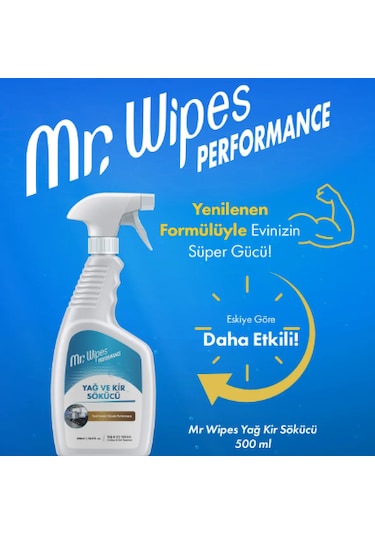 Mr.wipes Performance Yağ ve Kir Sökücü 500 ML