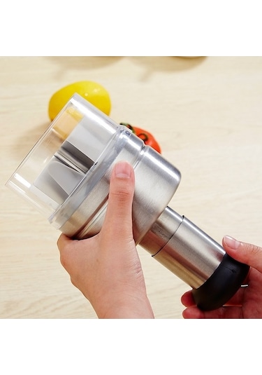 Dancemonkey Cbtx Çelik Sebze Kesici Mutfak Aletleri Soğan Ve Sarımsak Presi Gümüş